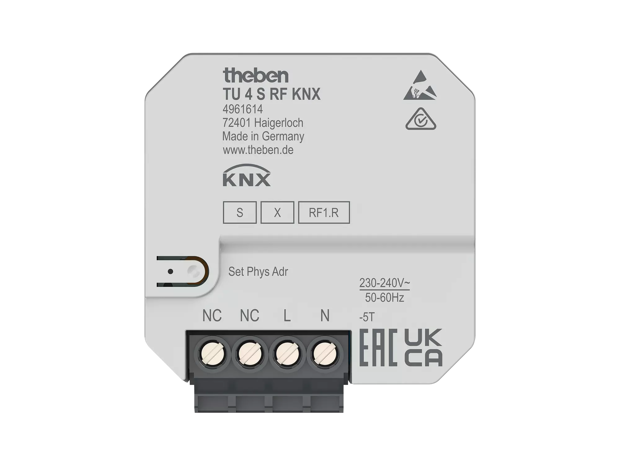 TU 4 S RF KNX Flush Mounted Actuators KNX Theben