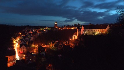 Schloss Haigerloch bei Nacht