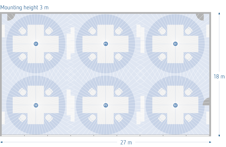 Planungsbeispiel Grossraumbuero en EN